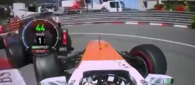 F1 Monaco 2013  Sutil Overtakes Alonso