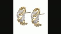 9ct Gold Rhodium And Diamond Hoop Earrings Review