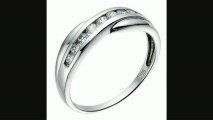 9ct White Gold Cubic Zirconia Cross Over Eternity Ring Review