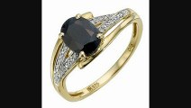 9ct Yellow Gold Diamond & Sapphire Oval Ring Review