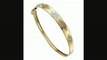 9ct Gold Three Colour Matt And Diamond Cut Hinged Bracelet Review
