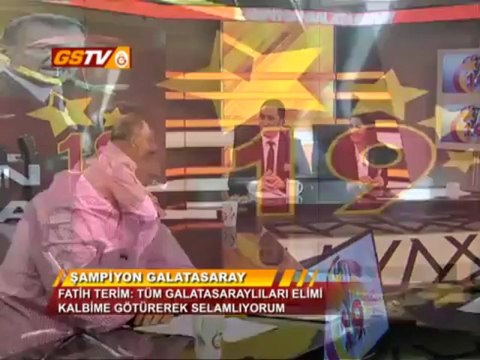 GSTV İmparator Fatih Terim GSTV'de Şampiyonluğu Değerlendirdi
