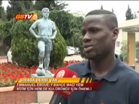 FUTBOL Fenerbahçe Maçı Öncesi Sabri Sarıoğlu, Eboue ve Hamit Altıntop