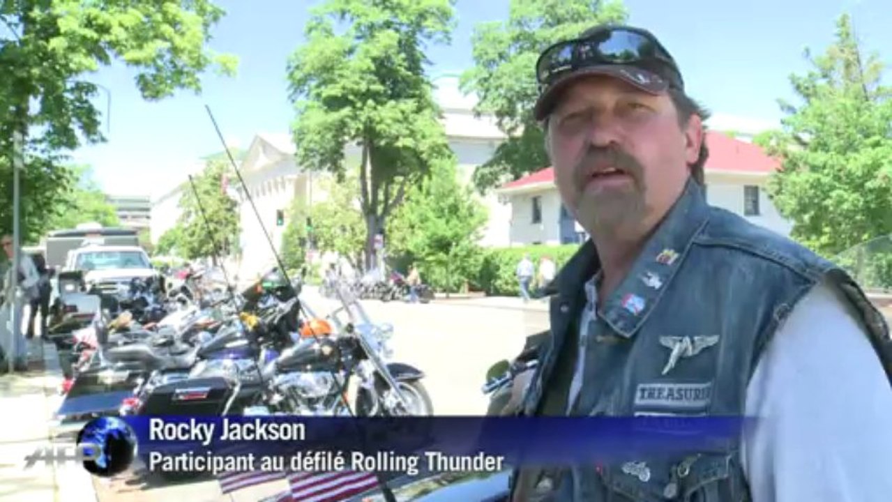 USA: défilé de motards en l'honneur des anciens combattants