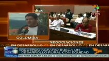 Campesinos colombianos celebran primer acuerdo sobre el tema agrario