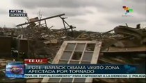 Barack Obama visitó zona afectada por tornado en Oklahoma