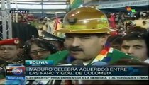 Presidente Maduro celebra acuerdos entre FARC y Gobierno de Colombia