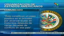 OEA celebra acuerdo sobre la tierra entre FARC y Bogotá