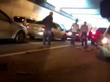 Accident de voiture à 200 km/h dans un tunnel