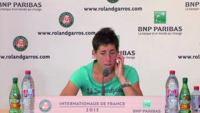 Roland Garros - Carla Suárez: ''La primera ronda siempre es muy dura''