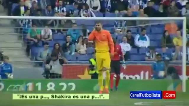 Aficionados del Espanyol insultan a Shakira _ Espanyol 0-2 Barcelona 26-05-2013