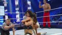 WWE Smackdown 4-19-13 Great Khali,Natalya,Hornswoggle vs. Rosa Mendes,Primo,Epico
