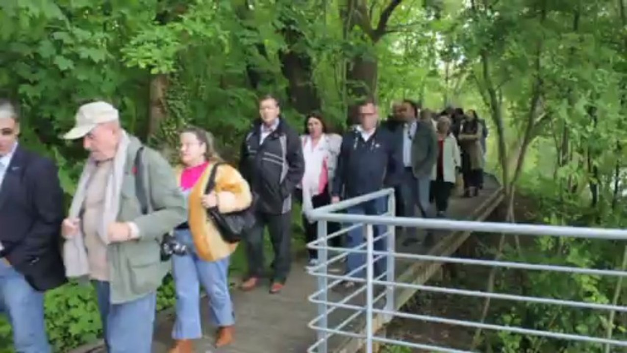 Inauguration du lac des "Docks de Ris"