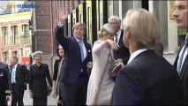 Koninklijk paar komt aan op Provinciehuis Groningen - RTV Noord