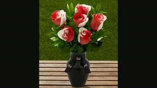 Ftd Texas Tech University Red Raiders Rose Flowers  6 Stems  Vase Included