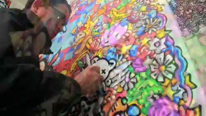 JAkè - Live Painting at Indo Café during Jeune Pousse Event