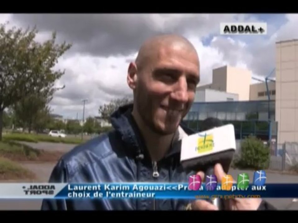 ADDAL + SPORT AVEC LAURENT KARIM AGOUAZI  - MILIEU SM/ CAEN SUR BERBERE TÉLÉVISION - BRTV LE 27/05/2013