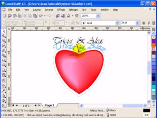 Creating a valentines card
