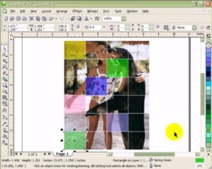 Creating transparency grids in CorelDraw