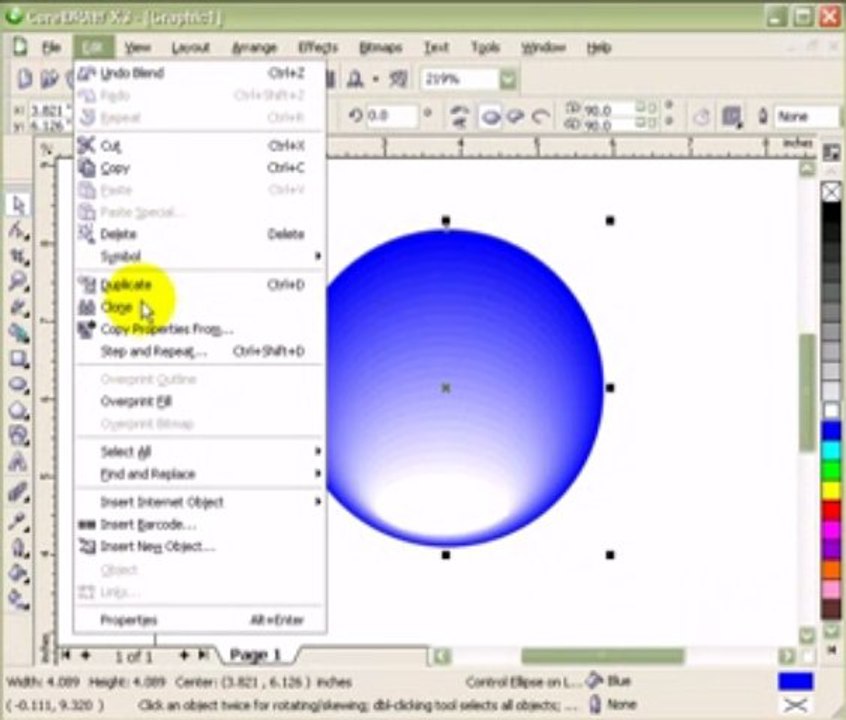 Gloss Effect in CoreldDraw