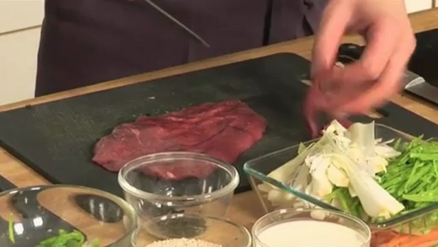 Repas divin : blanquette de veau express Japonisante avec un beaujolais