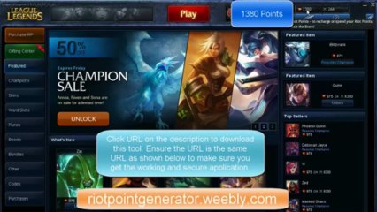 Riot Points Generator | League of Legends Hack