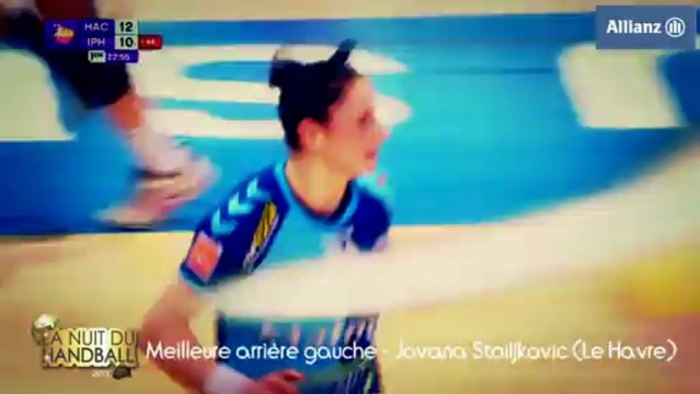 Nuit du Handball 2013 - Jovana Stoiljkovic élue meilleure arrière gauche