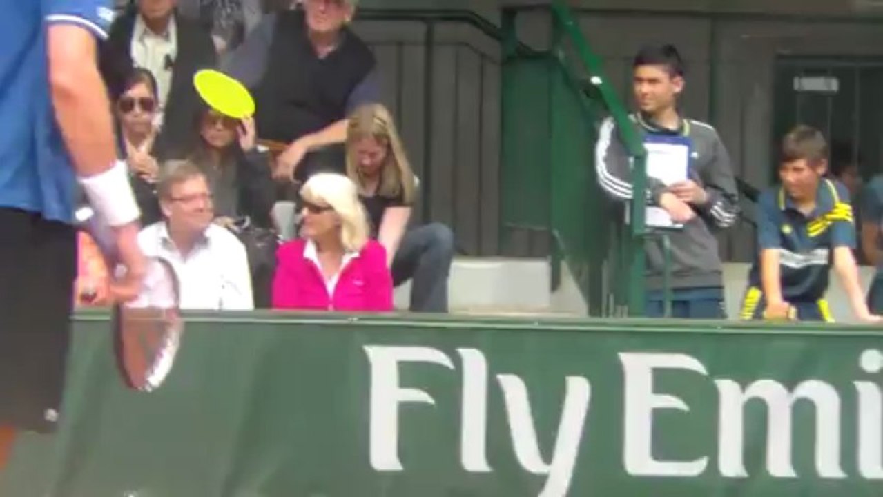 Isner - Berlocq : Echauffement!