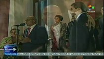 Presidente Maduro recibe a su par de Surinam en Miraflores