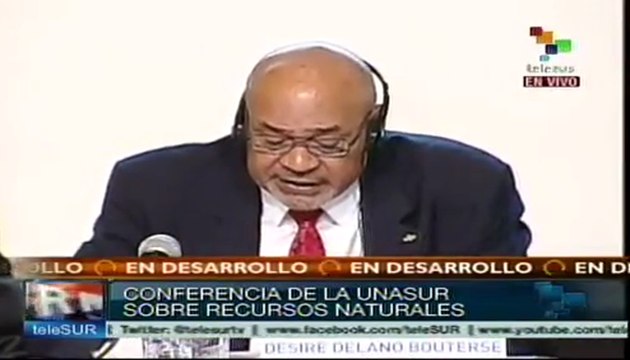 Los recursos naturales deben ser el eje integrador de UNASUR