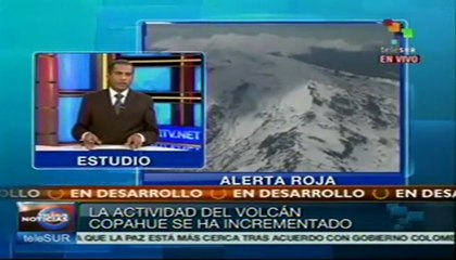Alerta roja en Chile y Argentina por el volcán Copahue