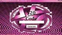 Playstation Network $20 Code Generator