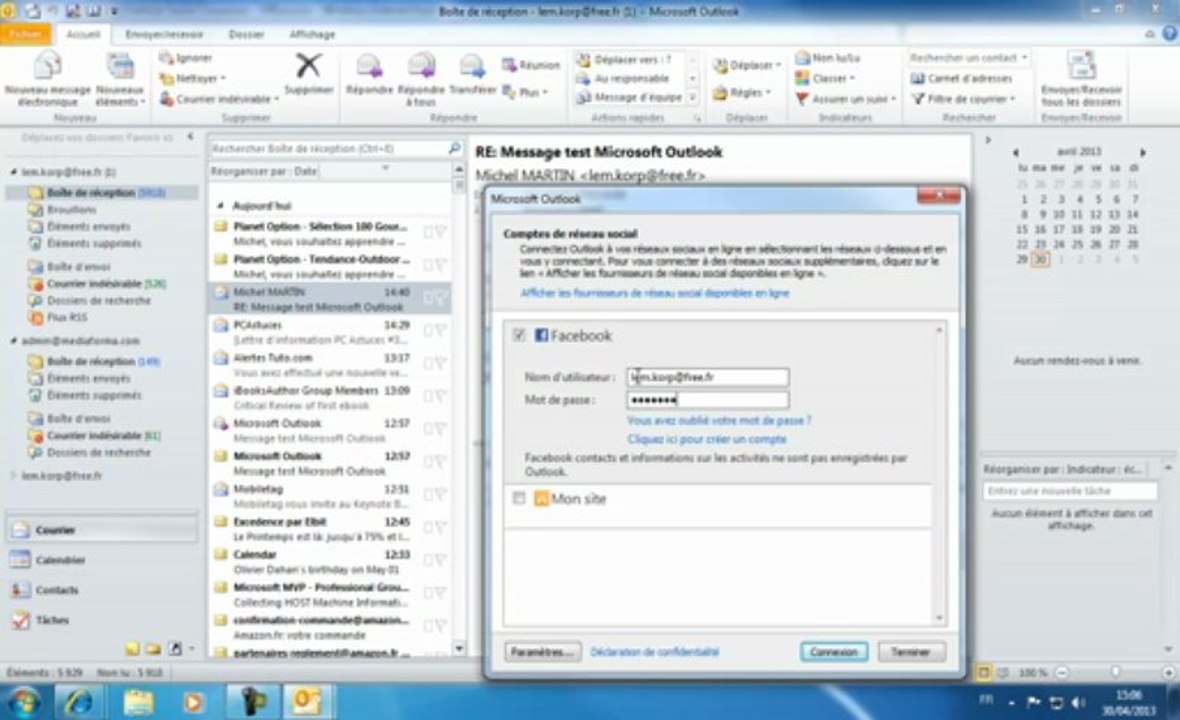 Outlook 2010 | Le volet personnes