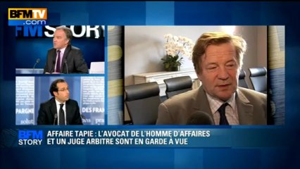 BFM STORY: Affaire Tapie, l'avocat de l'homme d'affaires et un juge arbitre en garde à vue - 28/05
