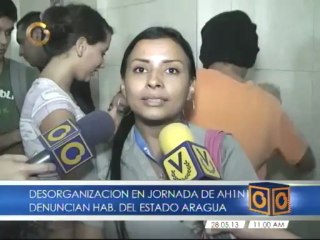 Ciudadanos denuncian desorganización en vacunación contra H1N1, en Maracay