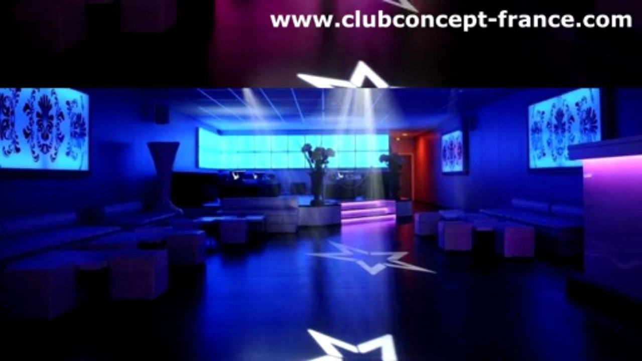 AB Club Concept décoration discothèque design LED RGB