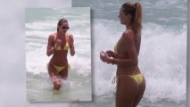 Candice Swanepoel est renversante dans un bikini jaune