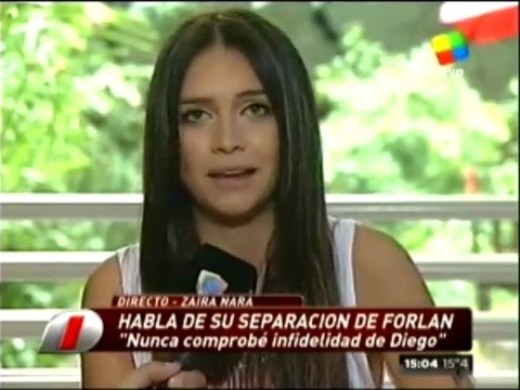 Exitoina.com - Zaira Nara habló de Forlán
