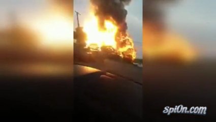 Rosedale : un train déraille provoquant une explosion