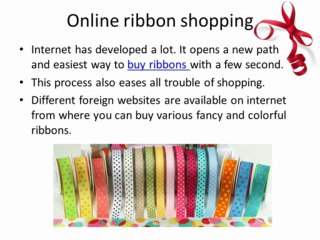 Buy ribbons from top merchant for large party