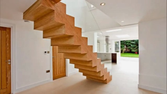 Hardwood Stairs ; Glass Balustrades