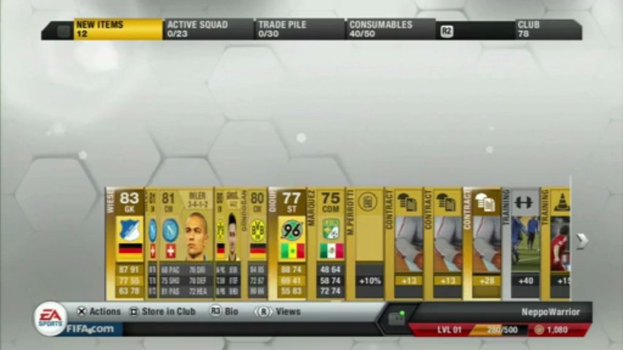 FIFA 13 Ultimate Team Pack Perfection - Pack Opening Initiation