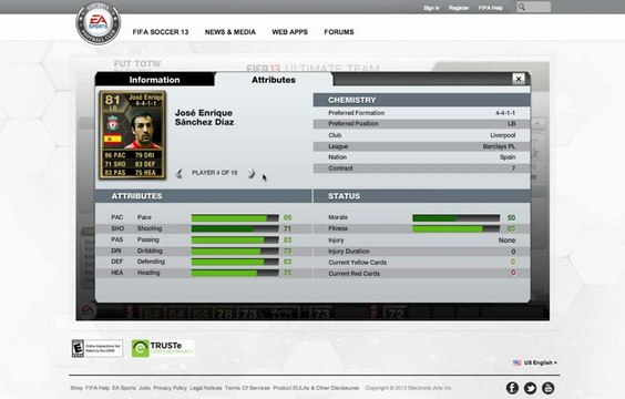 FIFA 13 Ultimate Team, Team of the Week Review (Week 23) - Marco Reus, Danilo, Jose Enrique