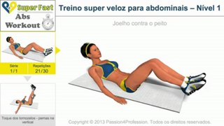 Treino super veloz para abdominais – Nível 1