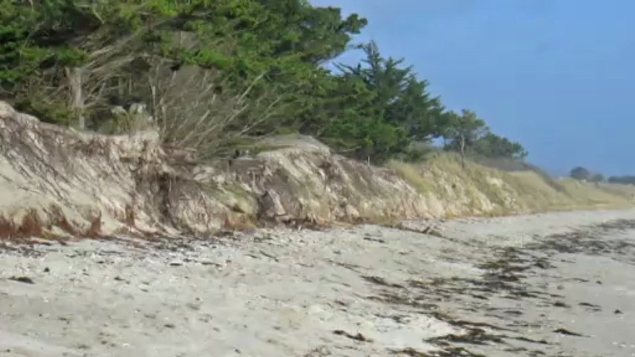 2013 01 26 Dune du Treustel Combrit Trait de côte avant le rechargement de mai