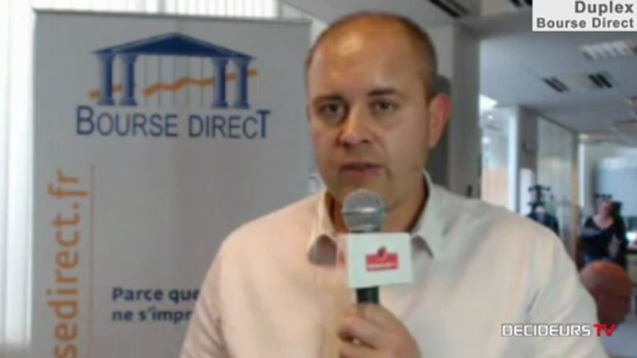 29/05/13 : Les Experts de Bourse Direct dans l'émission "Duplex Bourse" sur Décideurs TV