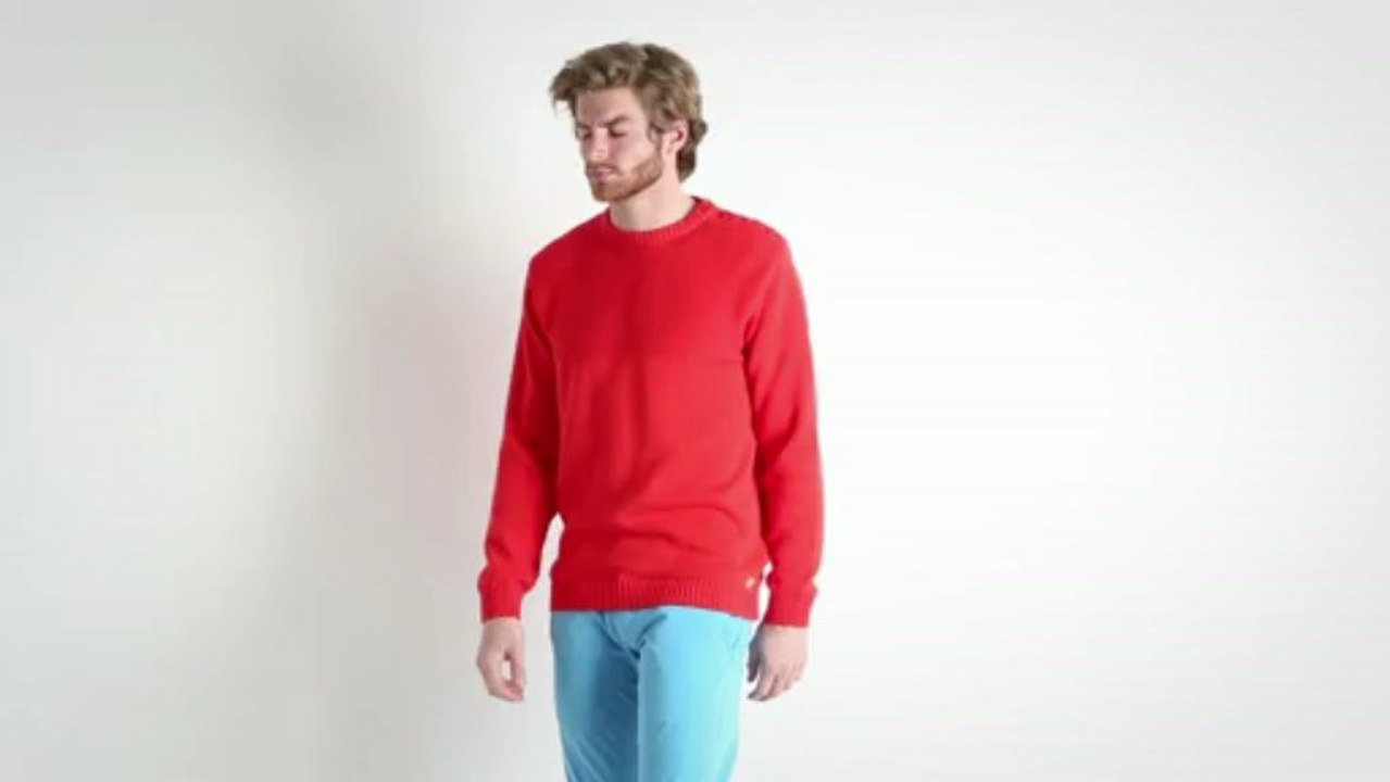 Armor Lux - Pull MARIN Heritage Rouge