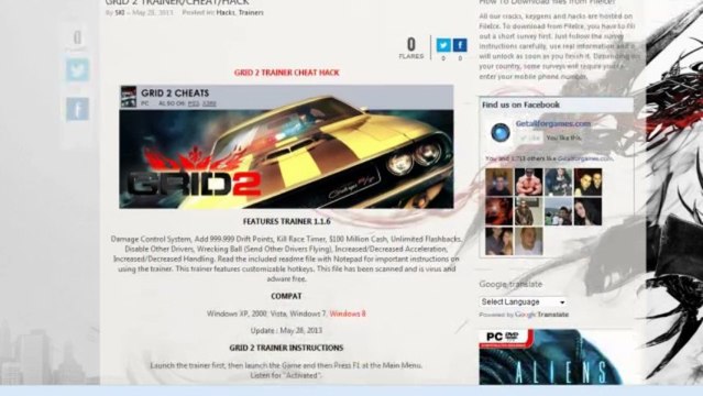 Grid 2 pc trainer & steam cheats codes