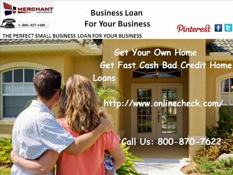 Fast Cash Bad Credit Home Loans