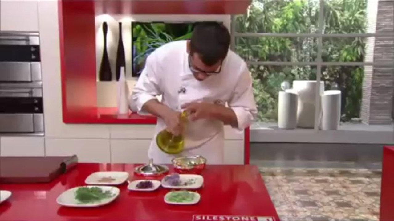 Verdures de primavera, popets i caldo de verdures.